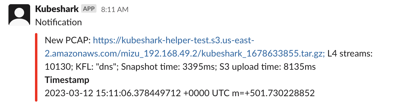 PCAP Slack Alert